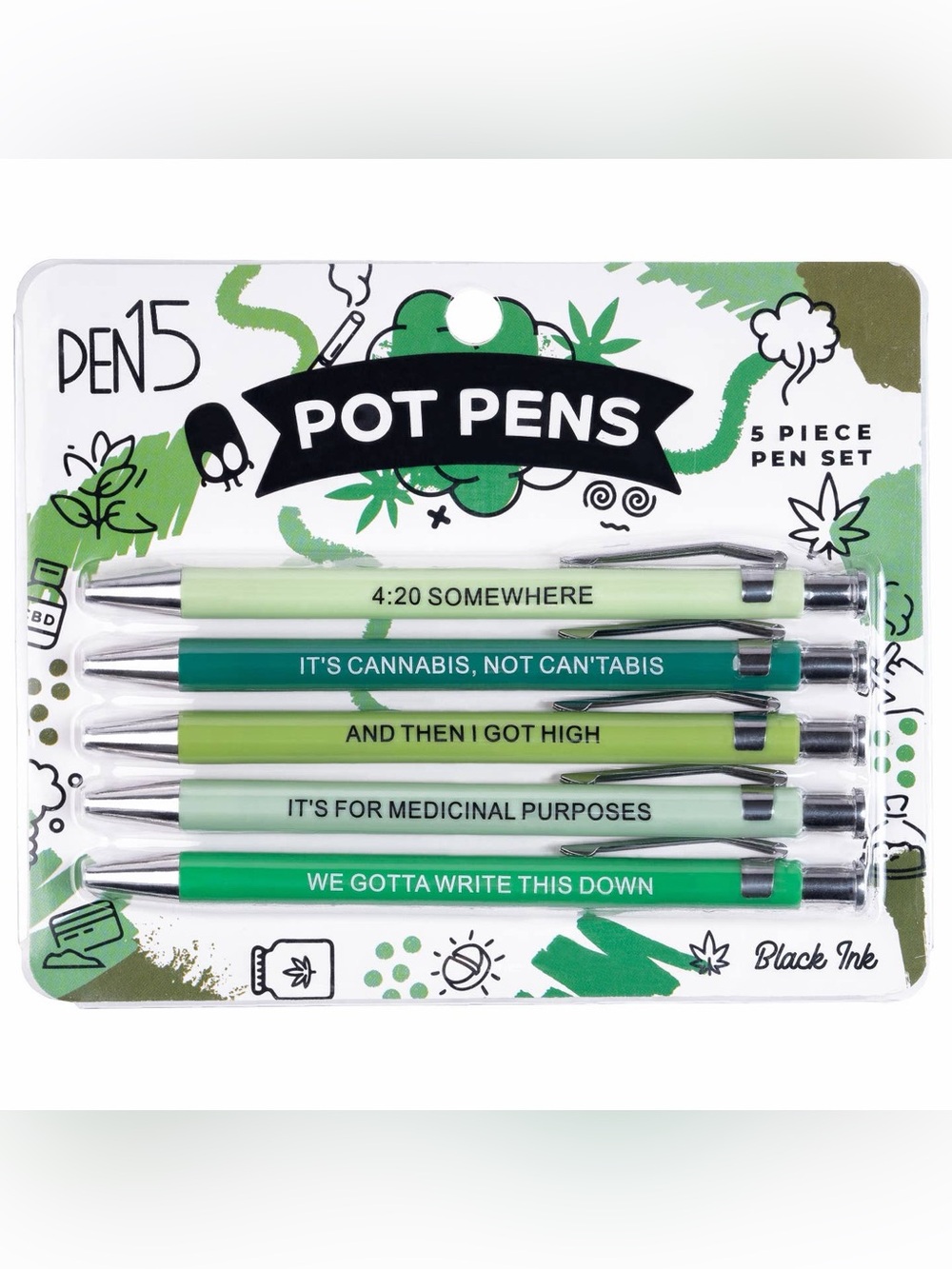 PEN15 Pot Pens, Set of 5 NEW 💨